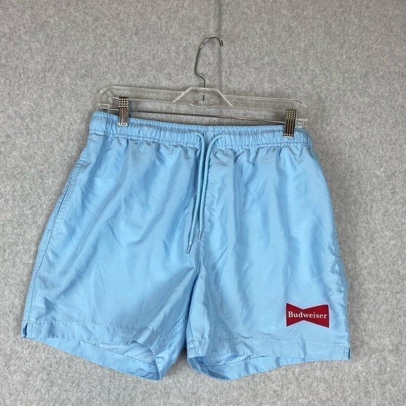 PacSun Other - PacSun Lt Blue Budweiser Swim Trunks Sz L
